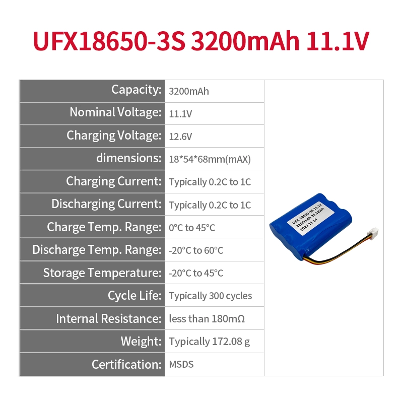 Ufine lithium-ion battery detail image 2