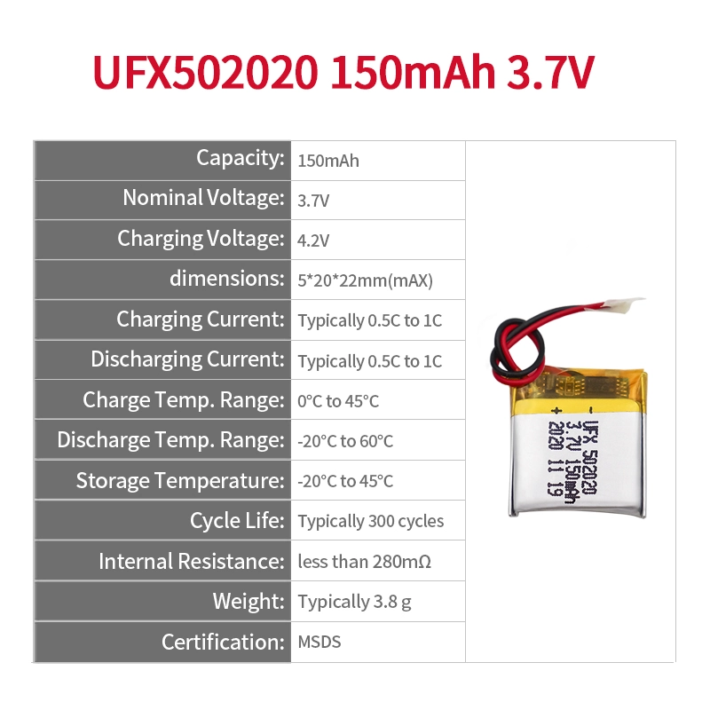 Ufine lithium-ion battery detail image 2