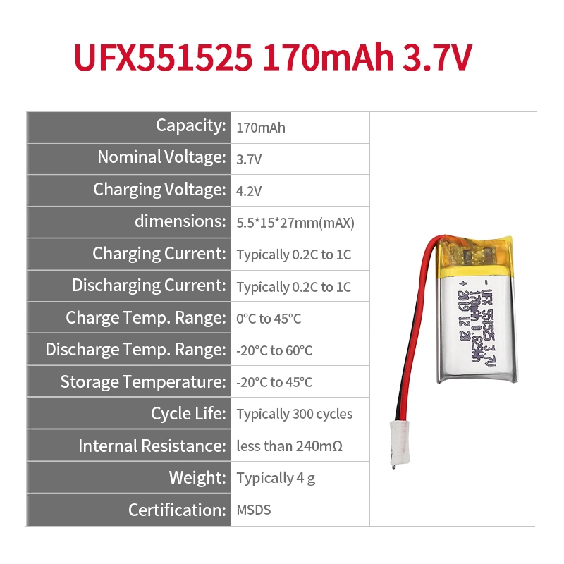 Ufine lithium-ion battery detail image 2