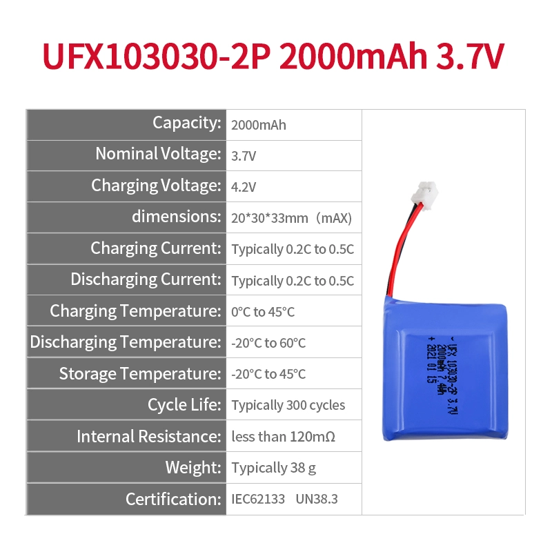 Ufine lithium-ion battery detail image 2