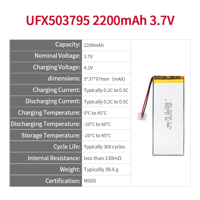 Ufine lithium-ion battery detail image 2