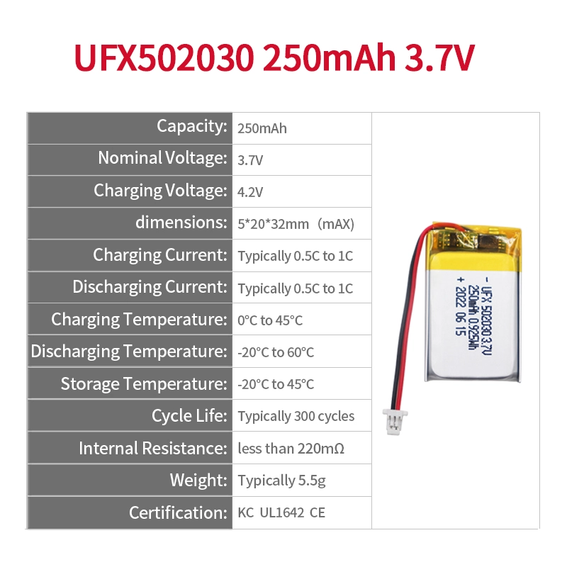 Ufine lithium-ion battery detail image 2