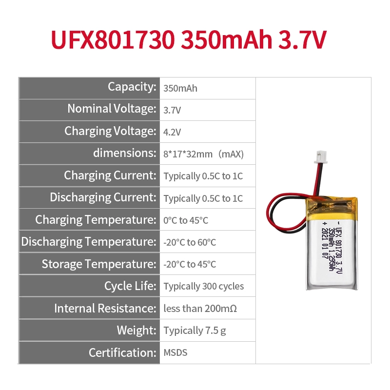 Ufine lithium-ion battery detail image 2