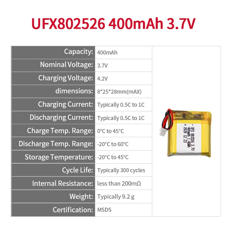 Ufine lithium-ion battery detail image 2