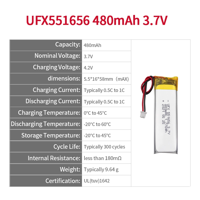 Ufine lithium-ion battery detail image 2