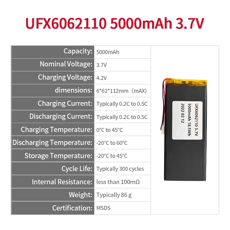 Ufine lithium-ion battery detail image 2