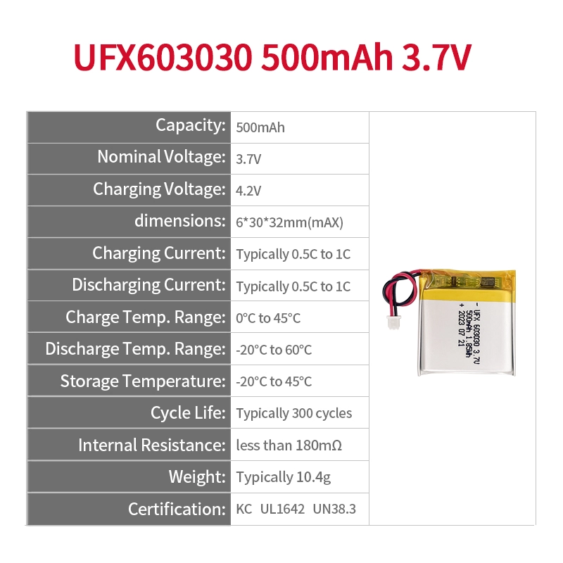 Ufine lithium-ion battery detail image 2