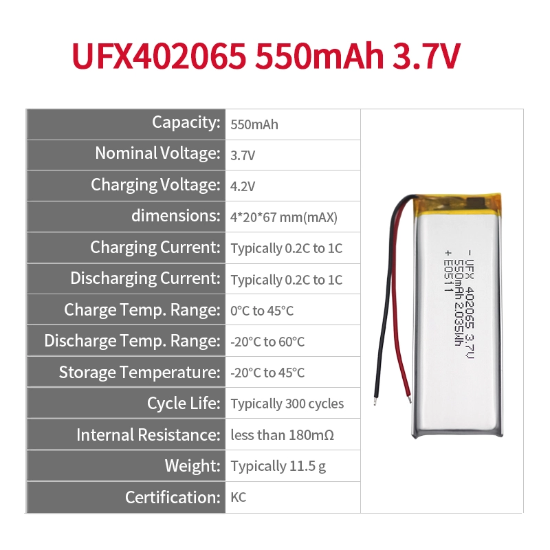 Ufine lithium-ion battery detail image 2