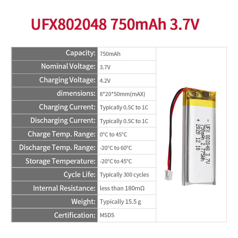 Ufine lithium-ion battery detail image 2