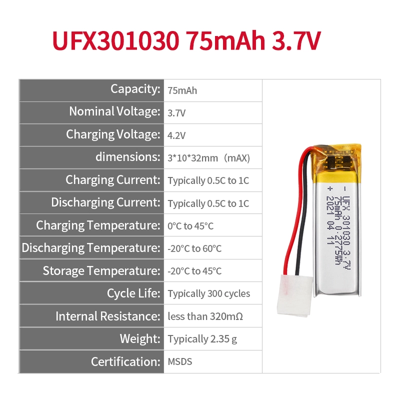 Ufine lithium-ion battery detail image 2