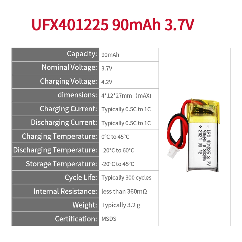 Ufine lithium-ion battery detail image 2